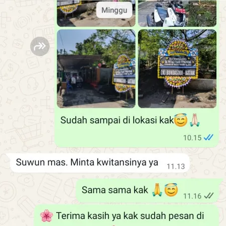 Pengiriman Papan Bunga Duka Kambangan Bruno
