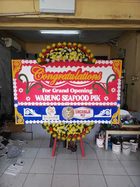 Papan Bunga Ucapan Selamat Kambangan Bruno
